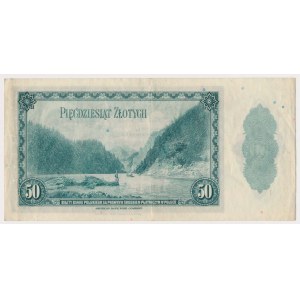 ABNCo, 50 złotych 1939 - S - seria spoza puli - JEDYNA ZNANA