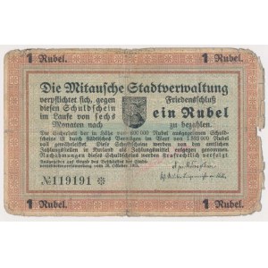 Latvia, Mitava 1 Rouble 1915