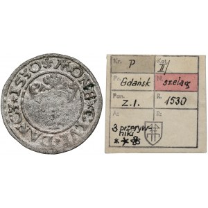 Zygmunt I Stary, Szeląg Gdańsk 1530 - ex. Kałkowski