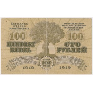 Latvia, 100 Roubles 1919