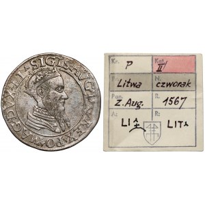 Zygmunt II August, Czworak Wilno 1567 - ex. Kałkowski