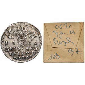 Stefan Batory, Trojak Wilno 1585 - ex. Kałkowski
