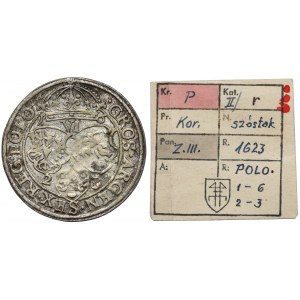 Zygmunt III Waza, Szóstak Kraków 1623 - data rozstrzelona - ex. Kałkowski