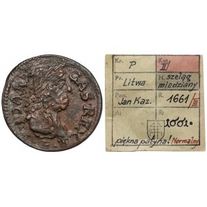 Jan II Kazimierz, Boratynka litewska 1661, Ujazdów - ex. Kałkowski