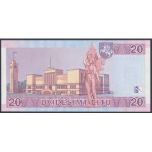 Lithuania, 20 Litu 2001