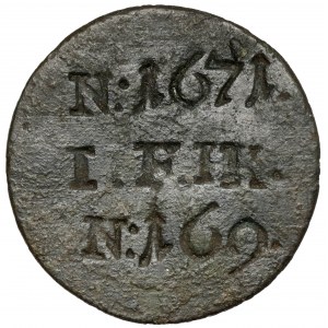 I.F.HK., Żeton dominialny (?) 1671