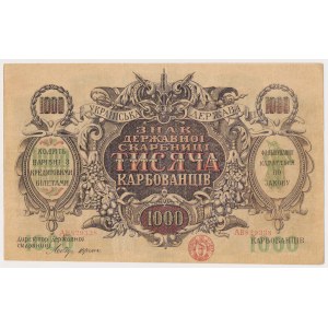 Ukraine, 1.000 Karbovantsiv (1918) - AB
