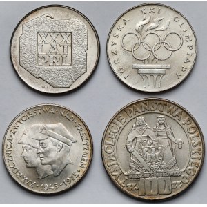 SREBRO 100-200 złotych 1966-1976, w tym Mieszko... - zestaw (4szt)