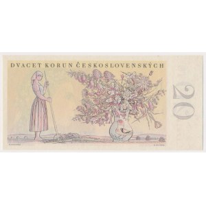 Czechoslovakia, 20 Korun 1949 - Perforation
