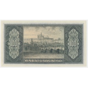 Czechoslovakia, 100 Korun (1945) - Perforation
