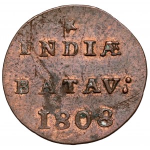 Holenderskie Indie Wschodnie, 1/2 duit 1808-G