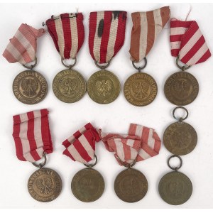 PRL, Medal Zwycięstwa i Wolności 1945 - zestaw (10szt)