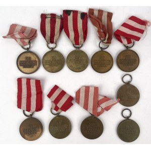 PRL, Medal Zwycięstwa i Wolności 1945 - zestaw (10szt)