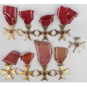 PRL, Order Odrodzenia Polski kl.V - zestaw (9szt)