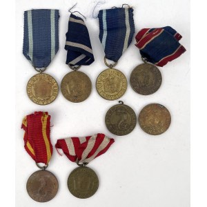 PRL, Medal za Odrę, Nysę, Bałtyk i za Warszawę - zestaw (8szt)