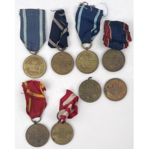 PRL, Medal za Odrę, Nysę, Bałtyk i za Warszawę - zestaw (8szt)