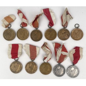 PRL, Medal „Za zasługi dla obronności kraju” - zestaw (11szt)