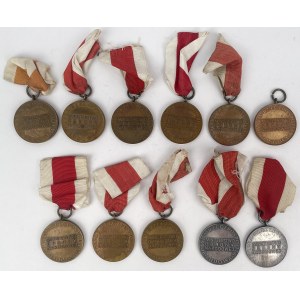 PRL, Medal „Za zasługi dla obronności kraju” - zestaw (11szt)