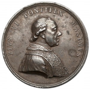 Watykan, Pius VI, Medal 1782 - wizyta w Wiedniu