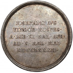 Watykan, Pius VI, Medal 1782 - wizyta w Wiedniu