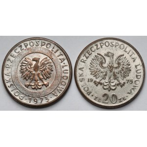 Falsyfikaty z epoki 20 złotych 1973 i 1975 - zestaw (2szt)