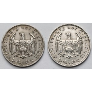 III Rzesza, 1 marka 1939 - zestaw (2szt)