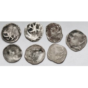 Pomorze, Szczecin, Denar XIV w. - zestaw (7szt)