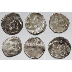 Pomorze, Szczecin, Denar XIV w. - zestaw (6szt)