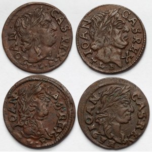 Jan II Kazimierz, Boratynki litewskie 1660-1666 - zestaw (4szt)