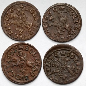 Jan II Kazimierz, Boratynki litewskie 1660-1666 - zestaw (4szt)