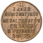 PAMIĄTKOWE 5 groszy 1929 - II Zjazd Numizmatyków... w Poznaniu - ex. Jadwiga Zakrzewska-Kleczkowska