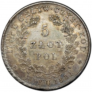 Powstanie Listopadowe, 5 złotych 1831 KG