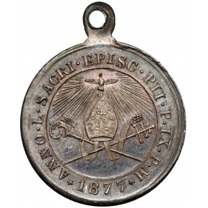 Watykan, Pius IX, Medal 1877 - jubileusz biskupstwa