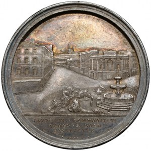 Watykan, Pius IX, Medal 1875 - budowa przytułku dla ubogich w Rzymie