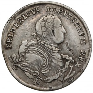 Śląsk, Fryderyk II Wielki, 1/4 talara 1752-B, Wrocław