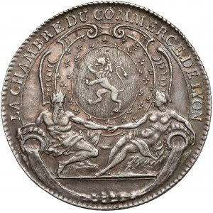 Francja, Medal 1708 - Izba Handlowa Lyon