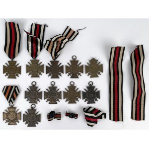 Niemcy, Honorowy Krzyż Zasługi za Wojnę 1914-1918 - zestaw (11szt)