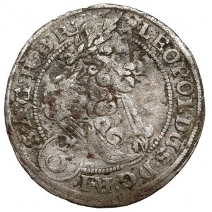 Śląsk, Leopold I, 3 krajcary 1697 CB, Brzeg