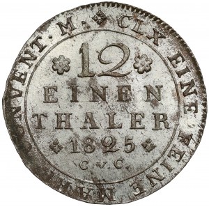 Brunswick, Karl II, 1/12 talara 1825 CvC