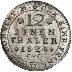 Brunswick, Karl II, 1/12 talara 1825 CvC