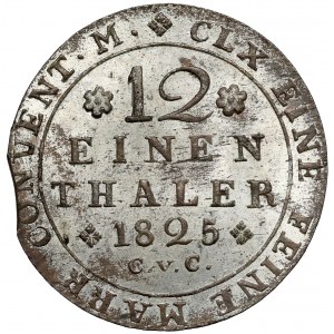Brunswick, Karl II, 1/12 talara 1825 CvC