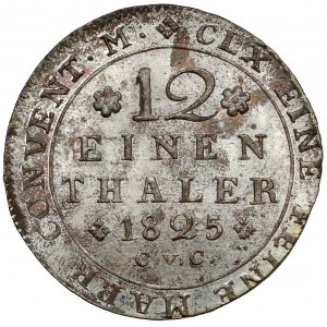 Brunswick, Karl II, 1/12 talara 1825 CvC