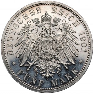 Prusy, 5 marek 1901, Berlin - 200-lecie Prus - LUSTRZANE