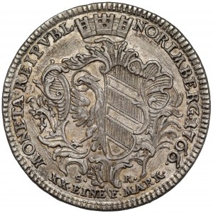 Norymberga, Joseph II, 1/2 talara 1766 SR