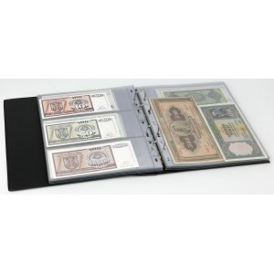 Klaser z banknotami zagranicznymi, głównie Europa (~109szt)