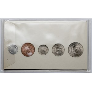 Cypr, 1 - 100 mils 1963 - zestaw (5szt)
