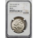 Sobieski 10 złotych 1933