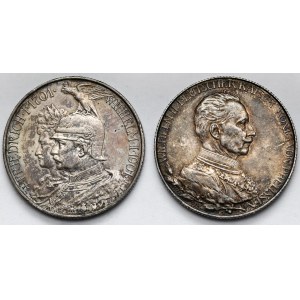 Prusy, 2 marki 1901-1913 - zestaw (2szt)