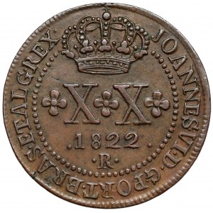 Brazylia, 20 reis 1822-R