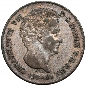 Dania, Christian VIII, 4 rigsbankskilling 1842